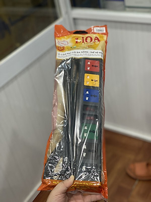 Ổ cắm LiOA 6 lỗ 3 chấu 6D52N dây dài 5m