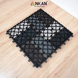 Vỉ Nhựa Lót Sàn Cao Cấp Thương Hiệu ANKAN Bốn Màu Đan Xen, Vỉ Gỗ Nhựa Ngoài Trời, Vỉ Nhựa Lót Sàn Ban Công, Lót Sàn Nhà, Trang Trí Sân Vườn, Lót Sàn Nhà Tắm, Trang Trí Hồ Bơi, Tiệm Spa, (1 vỉ)