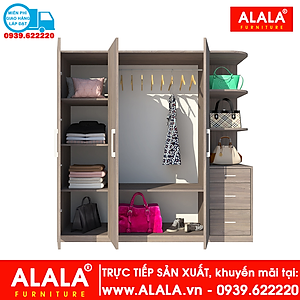 Tủ quần áo ALALA229 gỗ HMR chống nước - www.ALALA.vn - 0939.622220