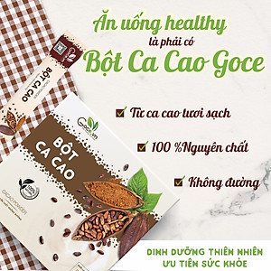 Bột ca cao nguyên chất Goce - 180g (18 gói x 10g)