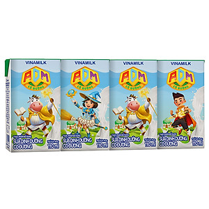 Sữa dinh dưỡng Vinamilk ADM Có Đường - Thùng 48 hộp 110ml