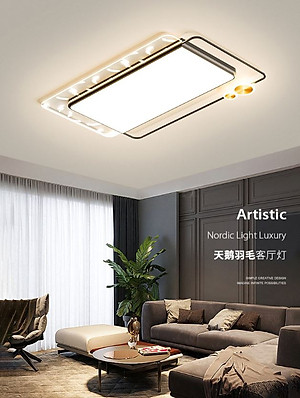 Đèn trần MONSKY BONNIE hiện đại trang trí nội thất cao cấp 3 chế độ ánh sáng có khiển từ xa