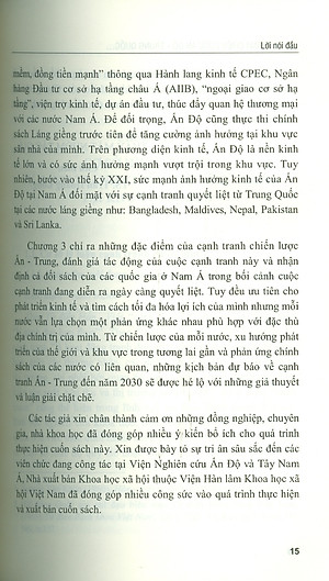 Cạnh Tranh Chiến Lược Ấn Độ - Trung Quốc Tại Khu Vực Nam Á Giai Đoạn 2000-2020 Và Dự Báo Đến 2030 (Sách chuyên khảo) - Viện Hàn lâm Khoa học Xã hội Việt Nam - Viện Nghiên cứu Ấn Độ và Tây Nam Á; TS. Trần Hoàng Long chủ biên