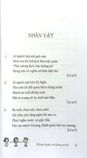 Câu Đố Luyện Trí Thông Minh - Nhân Vật, Địa Danh