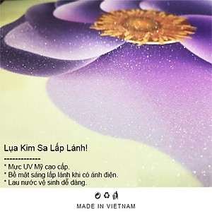 Tranh treo tường - tranh treo phòng ngủ Thiên Nga N10 /Gỗ MDF cao cấp phủ kim sa/ Chống ẩm mốc, mối mọt/Bo viền góc tròn