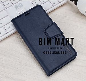 Bao da dạng ví dành cho Samsung A53 Hanman có quai cài - Hàng nhập khẩu