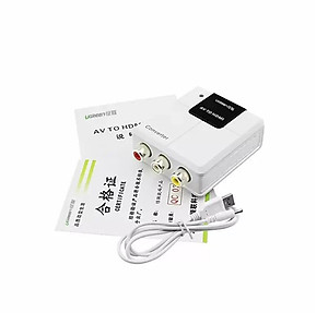 Ugreen UG4022540225TK Màu Trắng Bộ chuyển đổi tín hiệu AV sang HDMI âm - HÀNG CHÍNH HÃNG