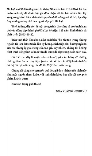 Sách Đà Lạt Bên Dưới Sương Mù