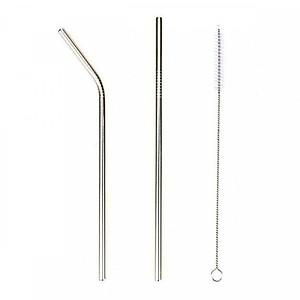 Ống hút inox loại ống hút thẳng, cọ rửa ống hút, Hàng chính hãng, thép không gỉ - JoyMall