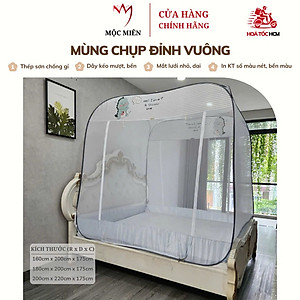 Màn Chụp Đỉnh Vuông Cao Cấp Mộc Miên ( Hình thật )