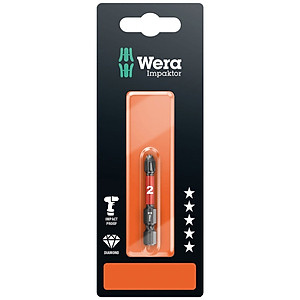 Đầu vít Impaktor 851/4 IMP DC PH 2 x 50 mm SB, Wera 05073956001