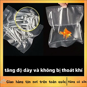 { Loại Dày} Combo 100 Túi Hút Chân Không Thực Phẩm Phù Hợp Với Tất Cả Các Dòng Máy Hút Chân Không , Túi Hút Chân Không Một Mặt Nhám Siêu Dai , Chất Liệu An Toàn - Hàng Chính Hãng