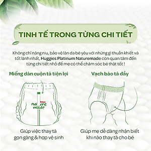 Tã/Bỉm quần Huggies Platinum NatureMade M58/L44/XL38/XXL26-Gói Super Jumbo & Jumbo