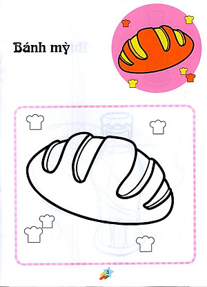 Sách 123 Nào Ta Tô Màu! - Thức Ăn