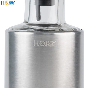 Chai đựng dầu ăn gia vị 350ml thủy tinh bọc inox 304 Hobby home decor BDN350