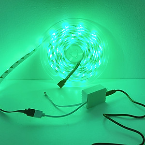 Bộ đèn Led dây dán RGB  trang trí phòng, quay tiktok, chụp ảnh, quay video đẹp lung linh dài 5m kèm remote điều khiển - Hàng chính hãng