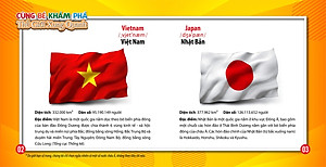 Sách Song Ngữ Anh - Việt - Cùng Bé Khám Phá Thế Giới Xung Quanh - Cờ Các Nước Châu Á