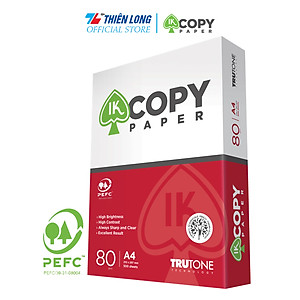Giấy in photo A4 IK Copy IK-02 - Định lượng 80 gsm - 500 tờ/ream- Giấy chất lượng cao nhập khẩu Indonesia