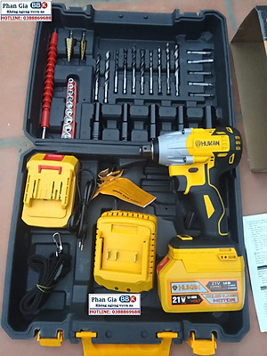 Máy siết bulong Hukan X2 Pro 21V Không chổi than tặng bộ mũi khoan