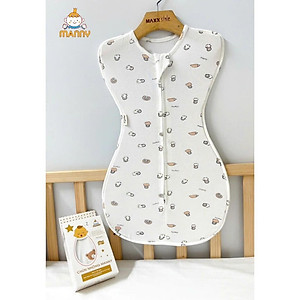 Nhộng Chũn Cotton Thun Lạnh MANNY Co Giãn, Mềm Mại Cho Bé Ngủ Ngon Có Khóa 2 Chiều [Mẫu Mới]