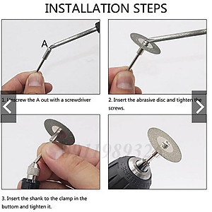 Bộ 10 lưỡi cắt kim cương dùng cho máy mài hoặc máy khoan