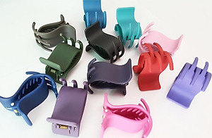 KẸP GẤP TÓC 5 RĂNG NHÁM NHIỀU MÀU GIAO MÀU NGẪU NHIÊN