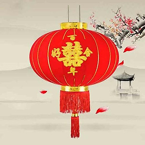  Đèn Lồng Vải Nhung Treo Tết Lễ Hội Size 60cm 80cm 100cm