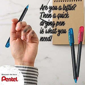 Bút gel Pentel Energel BL417 ngòi 0.7mm khô nhanh mực đẹp nhiều màu tiện lợi