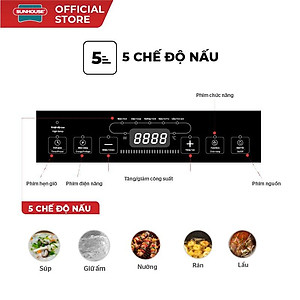 Bếp Hồng Ngoại Đơn Sunhouse SHD6011 ( không kén nồi ) Hàng Chính Hãngsun