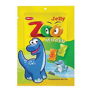 Combo 2 gói kẹo dẻo Zoo Bibica áo dầu túi 100g