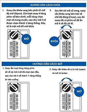 Khoá số 3S công nghệ Singapore dành cho tủ locker (Locker & Lock)