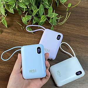 Pin sạc dự phòng Rockspace Y11 sạc nhanh 22.5w dung lượng 20000mAh có tích hợp kèm dây sạc - Hàng chính hãng bảo hành 12 tháng