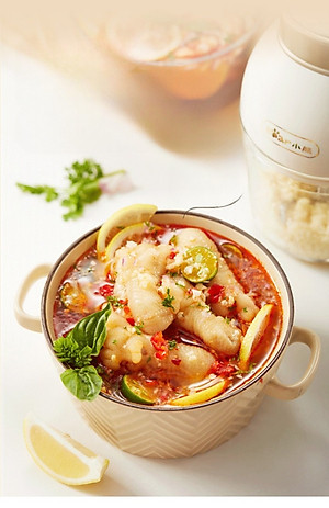 Máy Xay Thực Phẩm Bear QSJ-D02Q1 Xay Cực Êm 0.6L - Hàng Nhập Khẩu