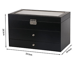 Hộp Đựng Đồng Hồ, Mắt Kính, Trang Sức 3 Tầng SAIKE SAIKE S333