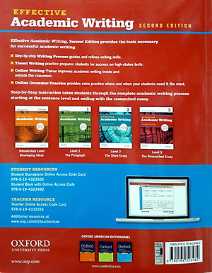 Effective Academic Writing 3 Student Book with Access to Oxford Learn 2Ed
