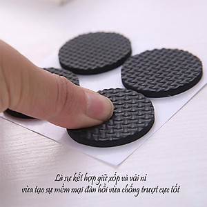 Lót chân ghế, miếng dán chống trầy, chống rung lắc bàn ghế Miếng lót kê chân giường, tủ Hình Vuông
