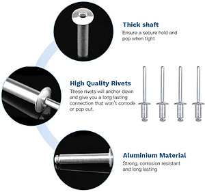 BỌC 50 ĐINH RIVE TOLSEN SIZE TỪ (2.4x6.4mm-4.8x16mm) - HÀNG CHÍNH HÃNG