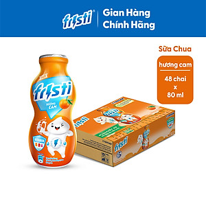 Thùng 48 chai sữa chua uống hương cam Fristi 80ml