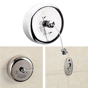 Stainless Retractable Clothesline Indoor Outdoor Laundry Hanger Rack 3.8m