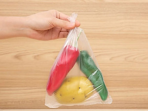 Túi đựng thực phẩm Laspalm tự hủy an toàn tiện lợi TDTP30006842, TDTP40006828, TDTP20006835, DTP40006811 (120 túi/cuộn) nhiều size