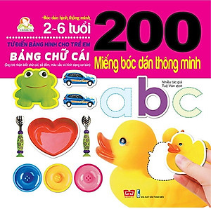 Bộ bóc dán hấp dẫn dành cho bé từ 2-6 tuổi:  Combo 9 Tập 200 Miếng Bóc Dán