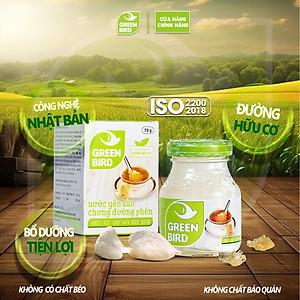 Nước Yến Chưng Đường Phèn Green Bird Thanh Mát Dễ Uống Hũ 72g