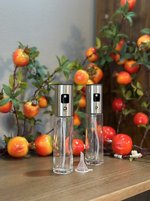 Bình xịt dầu ăn DandiHome dạng phun sương kèm phễu sử dụng cho vỉ nướng, nồi chiên không dầu trong nhà bếp