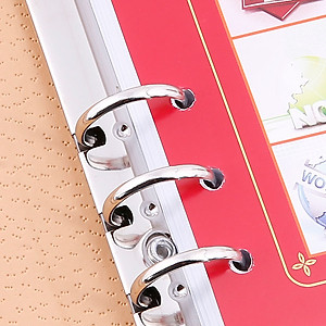 Bóp Sổ 6 Còng Da  Nhỏ  2 Màu (160 Trang) Uyên Loan - Màu Ngẫu Nhiên