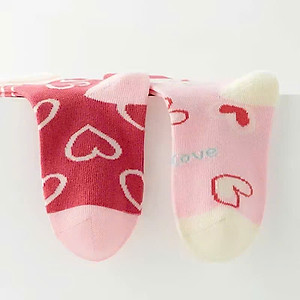 SET 5 ĐÔI TẤT VỚ NƠ TRÁI TIM TỪ 1-14 TUỔI SIÊU XINH DỄ THƯƠNG DÀNH CHO BÉ GÁI