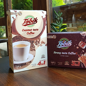 Cà Phê Hoà Tan Tobik 4in1 - Vị Dừa