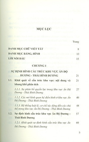 ẤN ĐỘ Trong Sự Định Hình Cấu Trúc Khu Vực ẤN ĐỘ DƯƠNG - THÁI BÌNH DƯƠNG (Sách chuyên khảo)