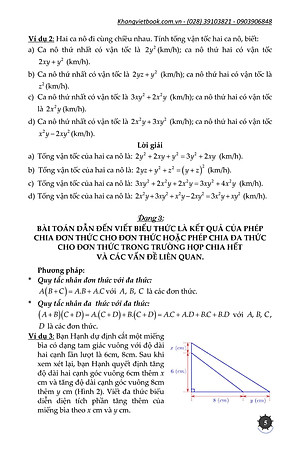 PHƯƠNG PHÁP GIẢI CÁC DẠNG TOÁN THỰC TẾ 8 (Theo chương trình mới)