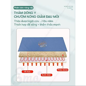 Thảm Ngải Cứu Điện, Đệm Sưởi Ngải Cứu Đông Y Hỗ Trợ Đau Vai Gáy, Đau Lưng Nhức Mỏi Xương Khớp