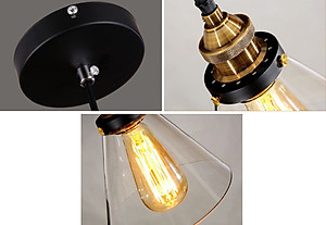 Đèn thả EUNIN chao thủy tinh cao cấp trang trí nội thất hiện đại [ẢNH THẬT 100%].